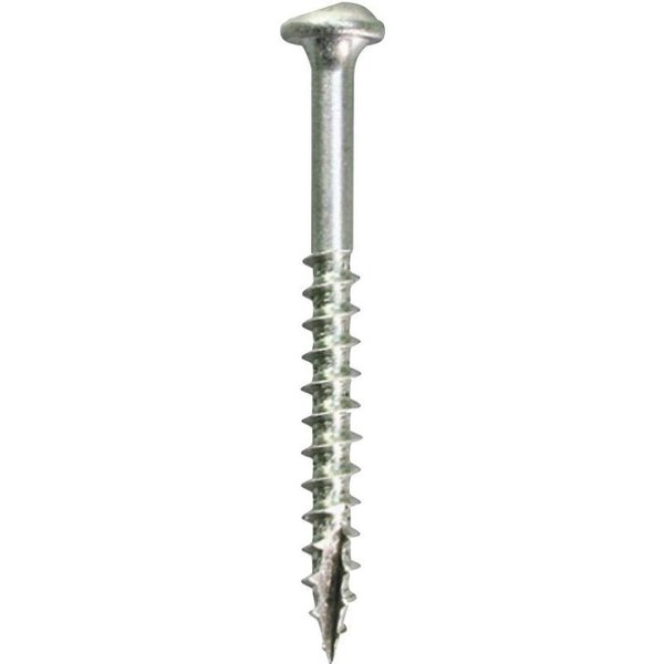 Kreg Self-Drilling Screw, 1-1/2 in, Zinc Plated Maxiloc Head Square Drive SML-C150 - 100
